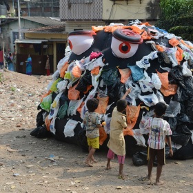 Rubbish monster, India